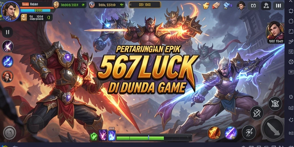 Tampilan aksi mendebarkan dalam <strong>567LUCK</strong> selama pertarungan.