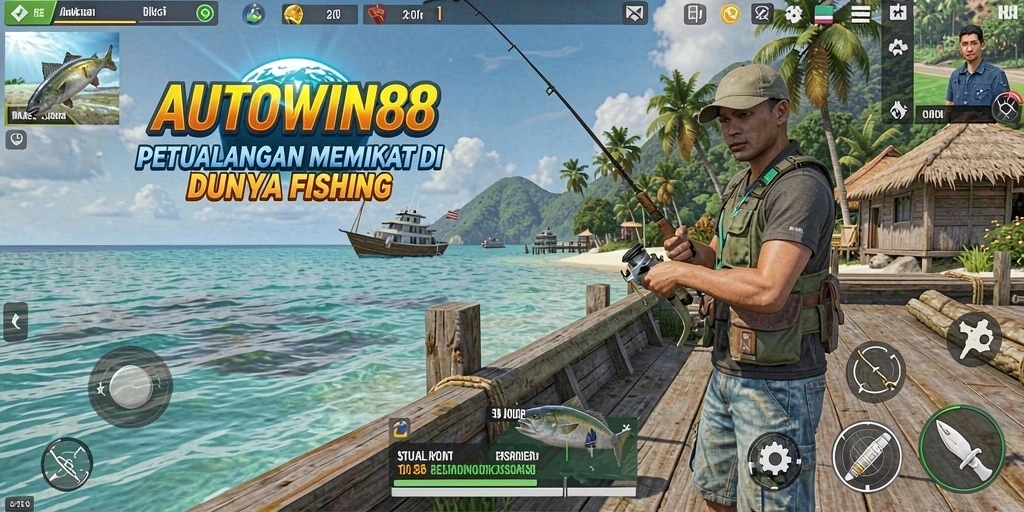 Tampilan gameplay ANTOWIN88 yang menakjubkan dalam momen memancing.