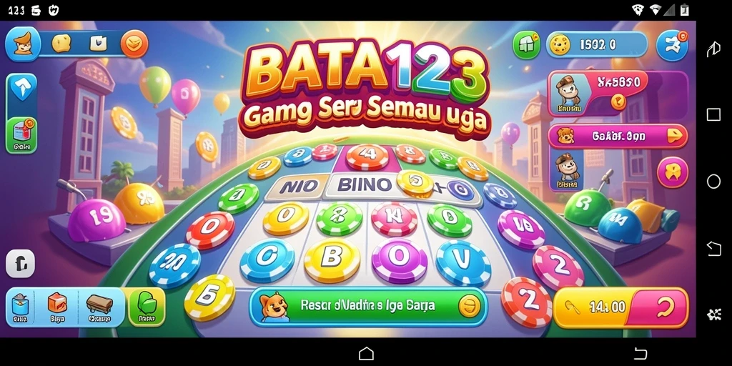 Tampilan menarik dari gameplay Bingo dalam BATA123.