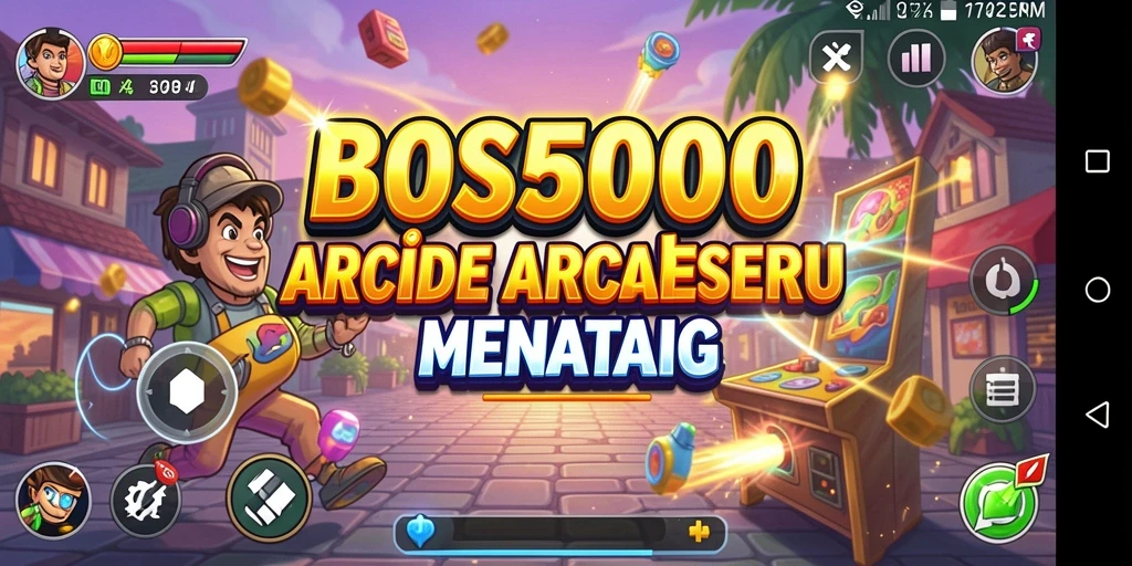 Screenshot menunjukkan aksi seru dalam gameplay Arcade.