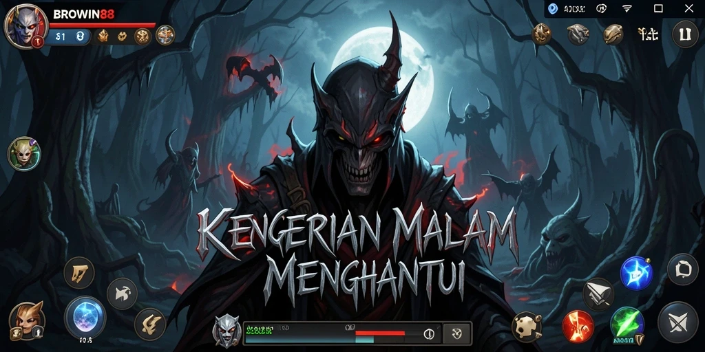 Tangkapan layar gameplay BROWIN88 yang menegangkan dan menyeramkan.