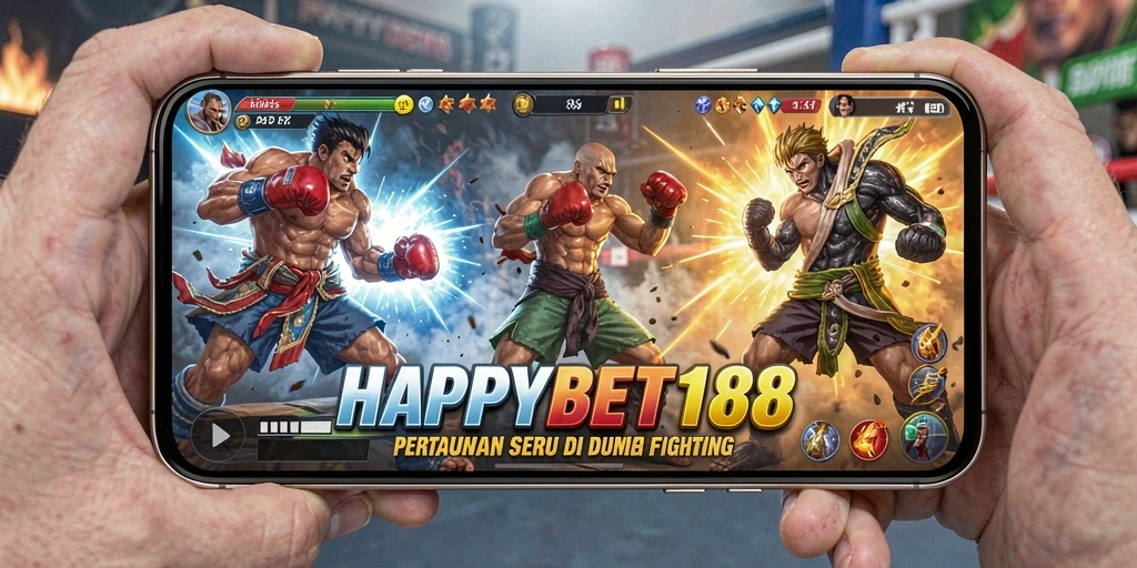 Menampilkan gameplay pertarungan seru dengan karakter unik di HAPPYBET188.