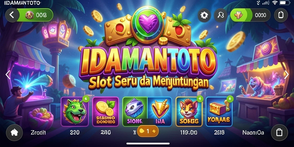Tampilan gameplay Slot IDAMANTOTO yang mengesankan dan penuh aksi.