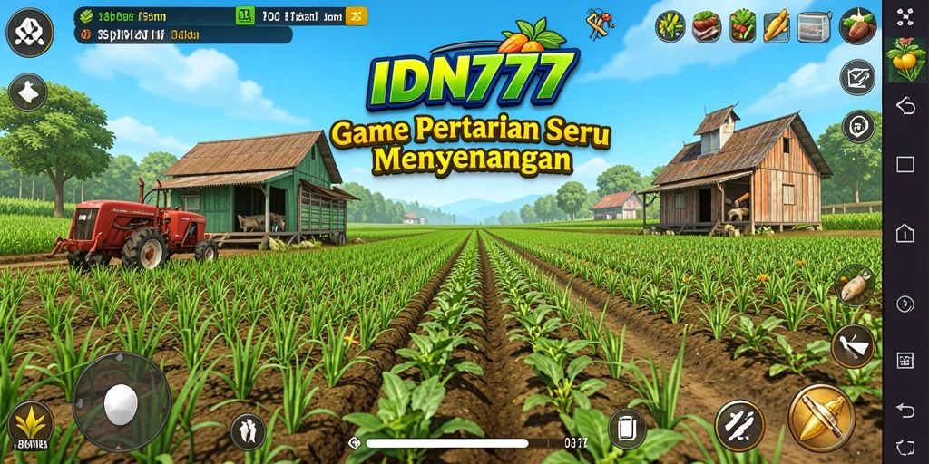 Tampilan permainan Farming di IDN777 yang seru dan interaktif.