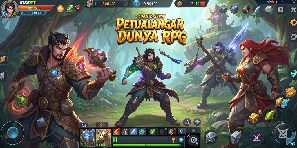Tampilan gameplay RPG yang mendebarkan dan penuh aksi.
