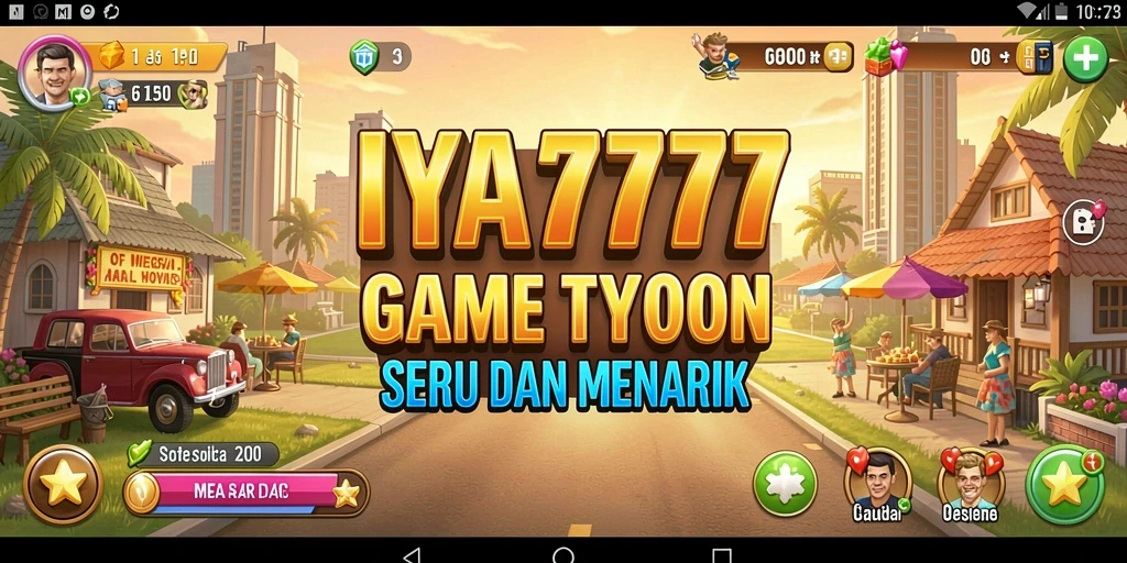 Tampilan gameplay seru dalam IYA777 dengan elemen Tycoon.