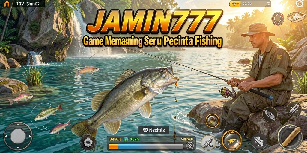 Gameplay memancing seru di JAMIN777 dengan banyak pilihan ikan.