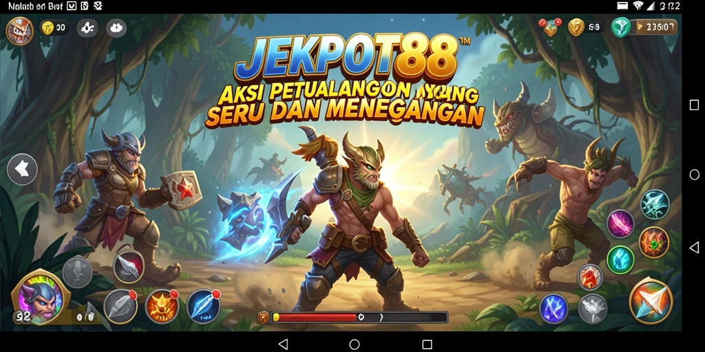 Tampilan seru gameplay JEKPOT88 yang penuh aksi.