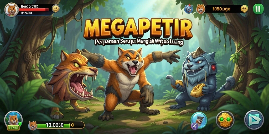 Tangkapan layar gameplay dari MEGAPETIR yang menyenangkan dan mengasyikkan.