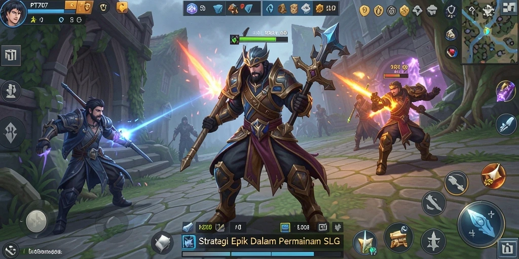 Screenshot utama PT707 menampilkan gameplay SLG yang mendebarkan.