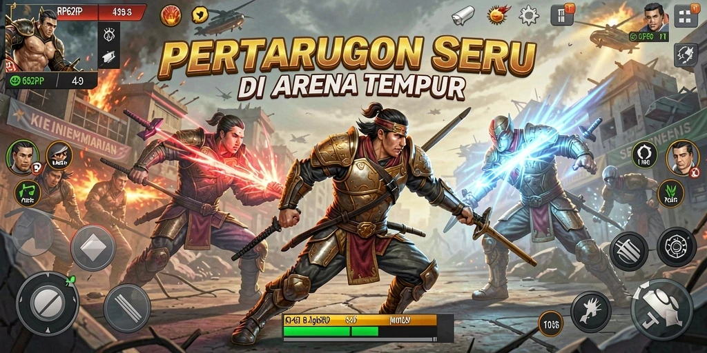 Tangkapan layar RP62RP menampilkan aksi pertarungan yang mendebarkan.