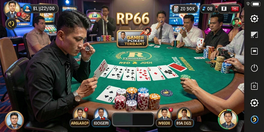 Gambar gameplay poker seru dan menegangkan di RP66.