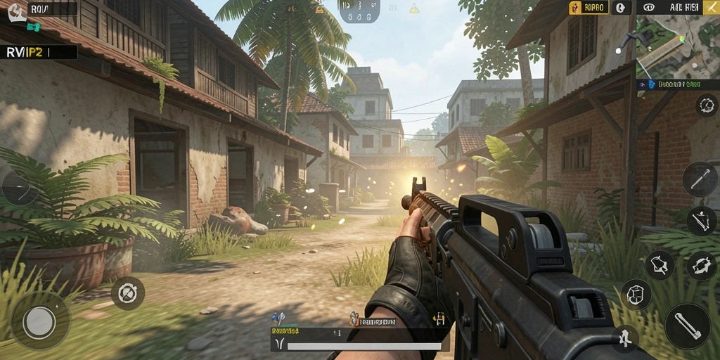 Screenshot dari gameplay <strong>RVIP2</strong> yang menampilkan aksi pertempuran seru.