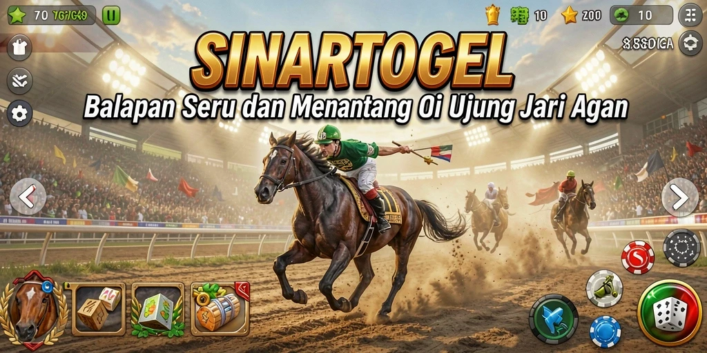 Tampilan gameplay SINARTOGEL yang mendebarkan dalam balapan.