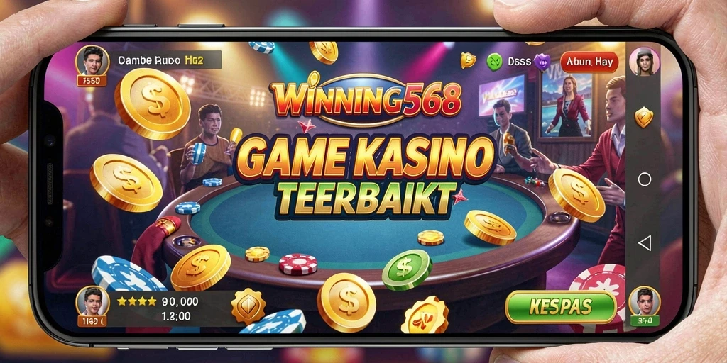 Tampilan menarik dari gameplay Kasino di WINNING568 yang mendebarkan.