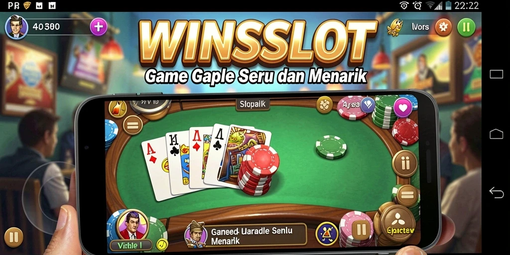 Tampilan gameplay menarik dari WINSLOT saat bermain Gaple.